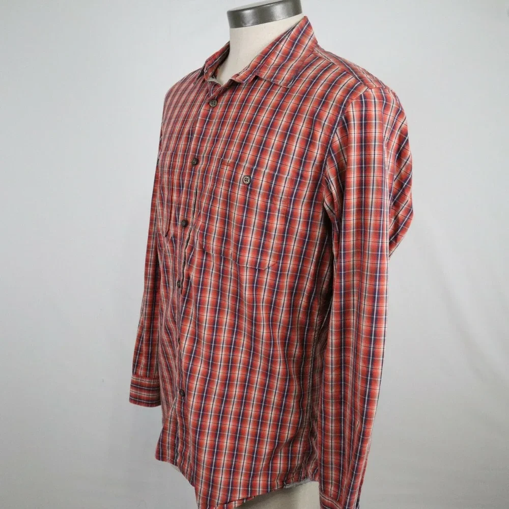 Banana Republic‎ Shirt Mens Medium 15-15.5 Pocket Button Up Plaid Long Sleeve